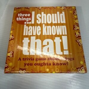 I Should Have Known That!—Three Things, Trivia Game By Hugge Games 2+ Players